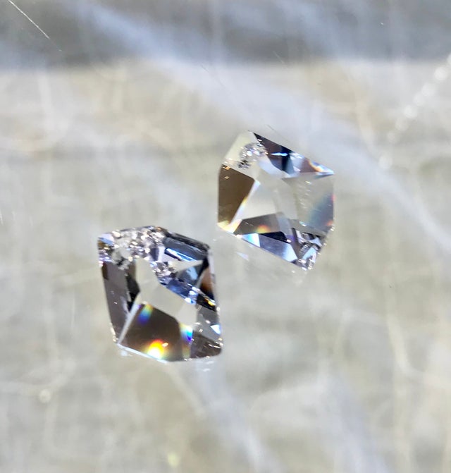Swarovski Crystal Pair - Cosmic - Crystal Clear